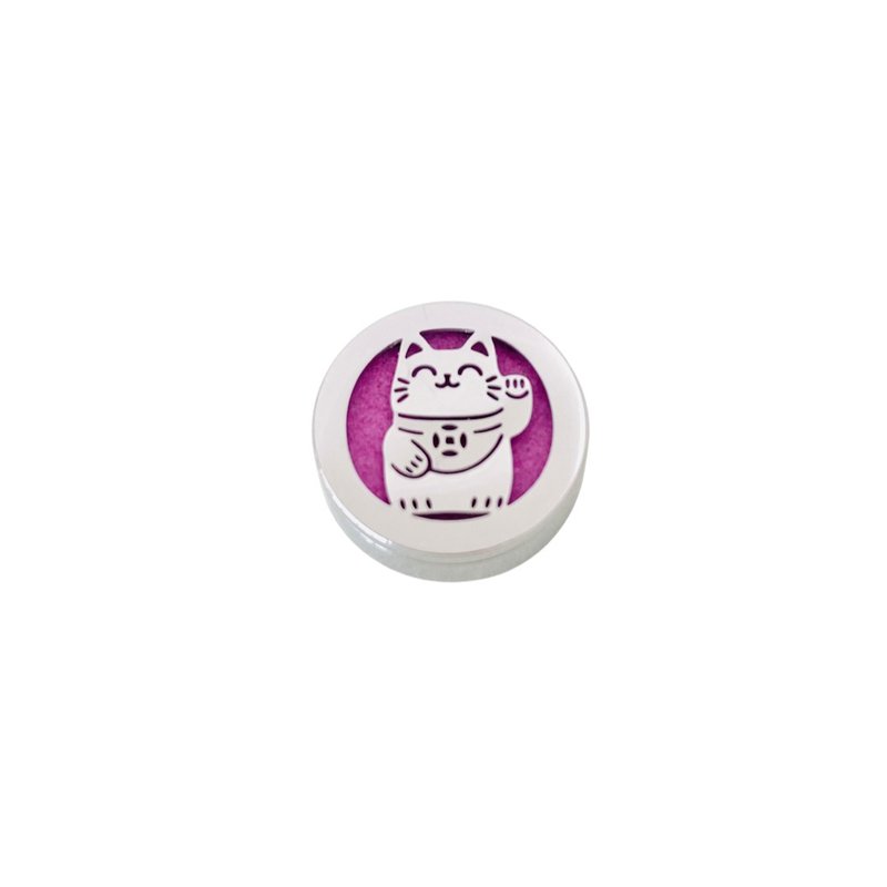 Lucky Cat FLO Diffuser Aroma Diffuser Clip - Lucky, Prosperity, Joy - อื่นๆ - สแตนเลส สีเงิน