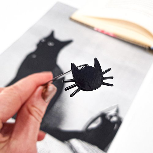 Design Atelier Article Metal Bookmark Cat with Whiskers