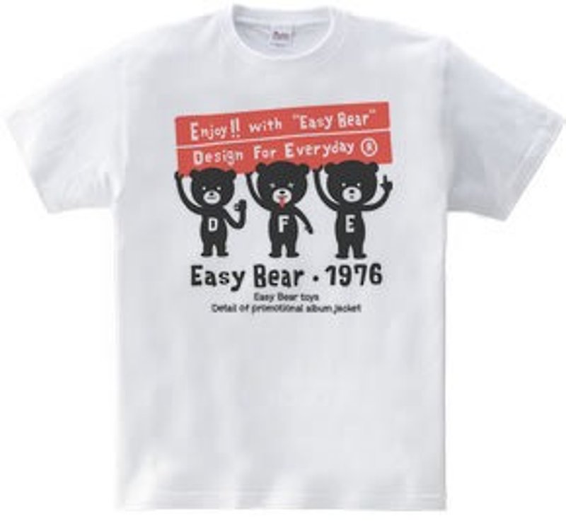 Easy ☆ Bear 150.160 (woman ML) T-shirt order product] - เสื้อยืดผู้หญิง - ผ้าฝ้าย/ผ้าลินิน ขาว