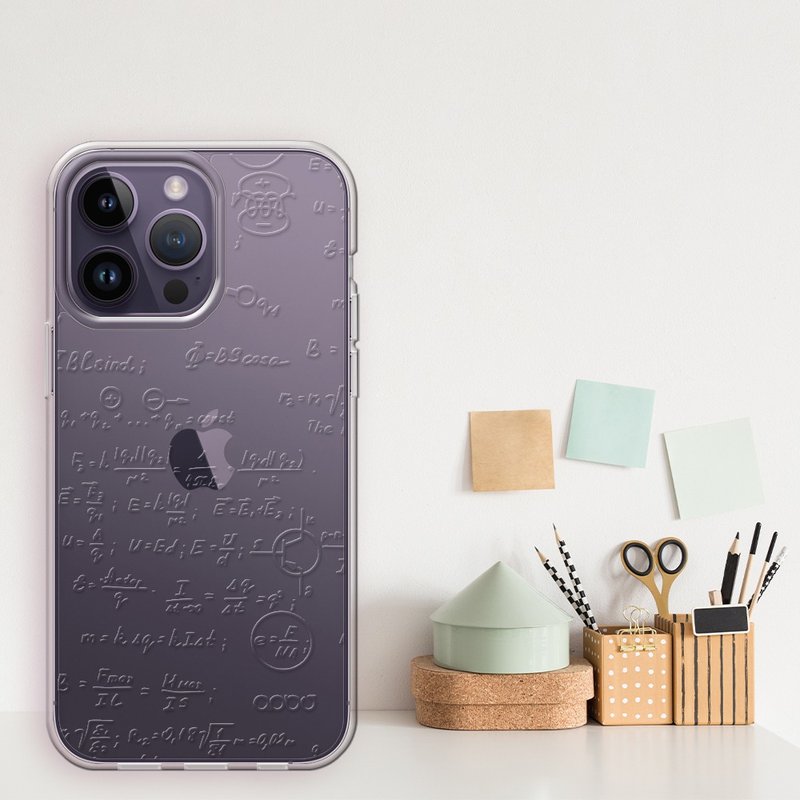 iPhone 14全系列 浮雕感輕薄軍規防摔手機殼-方程式 - 手機殼/手機套 - 其他材質 多色