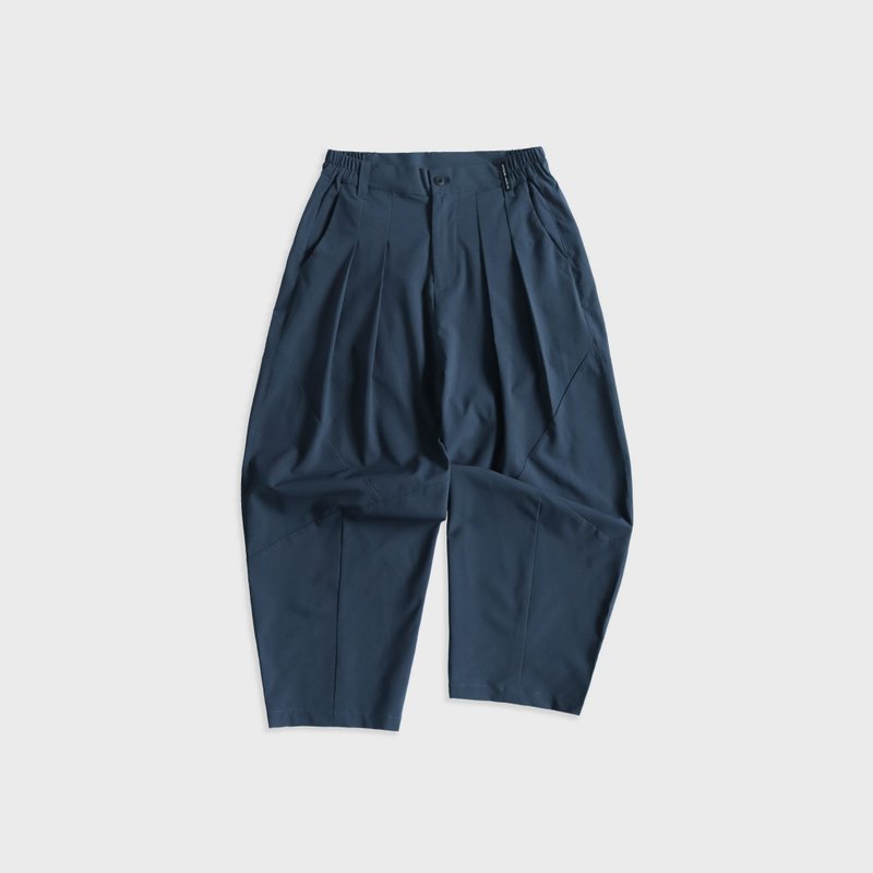 DYCTEAM - See-through Splicing Balloon Pants (dark blue) - 男長褲/休閒褲 - 其他材質 藍色