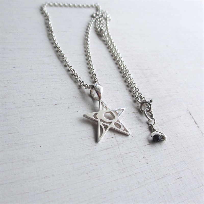 Shooting Star- Silver Chain Necklace - Necklaces - Other Metals Silver