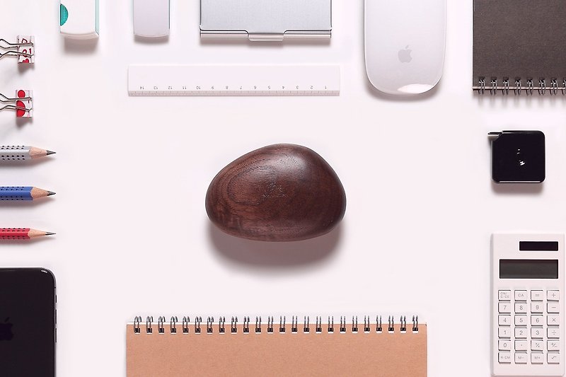 Shidong紙の紙の針磁気（クルミ） - マグネット - 木製 