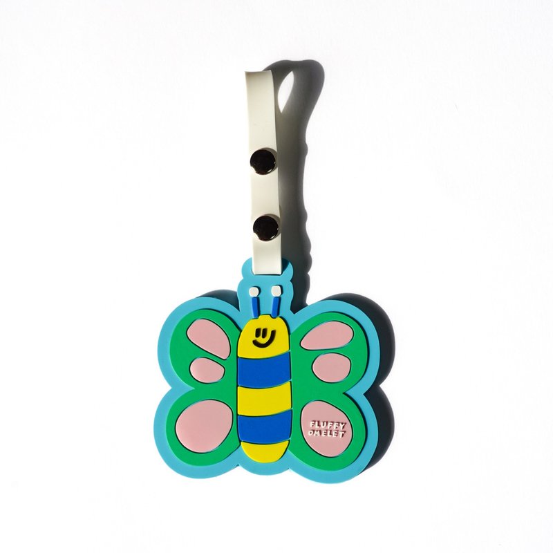 Butterfly Rubber Name Tag - 行李吊牌 - 橡膠 多色