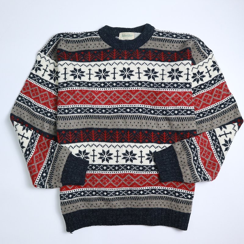 Snowflake Folk Totem Sweater Crew Neck Sweater Vintage Sweater - Shop ...