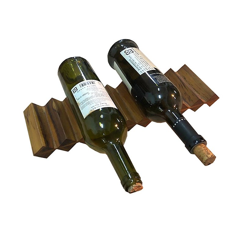 [Jidi City 100% Teak Furniture] LT-091B Teak Bottle Rack Foreign Wine Rack Red Wine Rack - Shelves & Baskets - Wood Brown