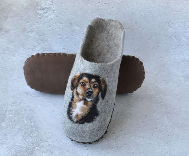 Custom dog outlet slippers