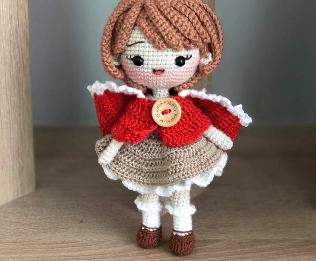 Red Riding Hood A Doll With Red Hat Beautuful Red Riding Hood Amigurumi Doll Amigurumi Toy Crochet Doll Hand Knitted Cotton orders Toy