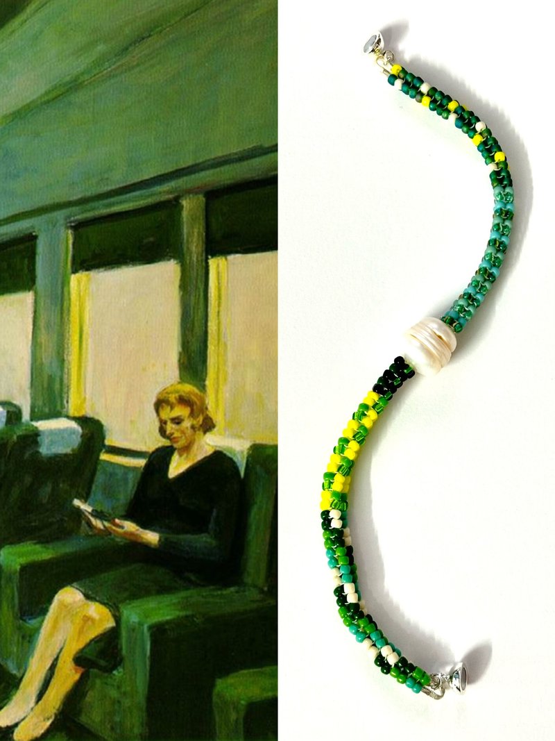 zi2.rennt Beads|Chair Car|Beads Bracelet Handmade Beads Bracelet - Bracelets - Glass Multicolor