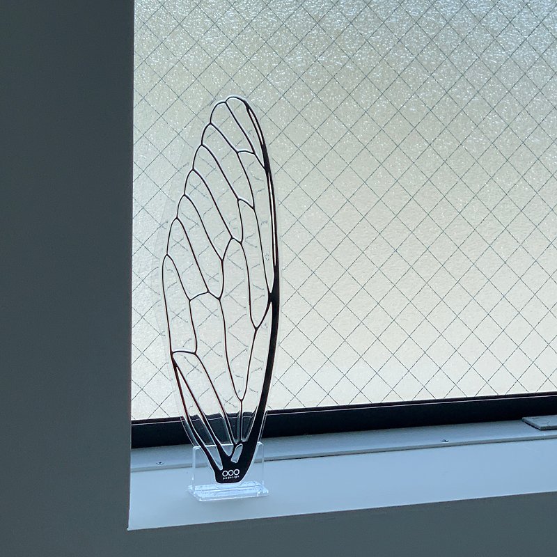 せみうちわスタンド 透明 Cicada Fan Stand clear - 扇子 - 塑膠 透明