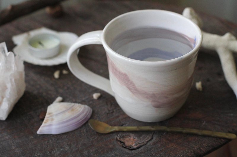 My brilliance is that I know how to pull broken ceramic cups/coffee cups/mugs - Mugs - Pottery Pink