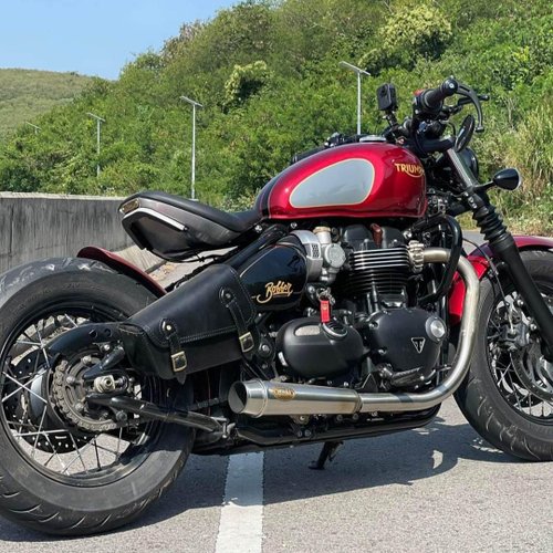 トライアンフ サドルバッグ (ブラック) ボバー、スピード