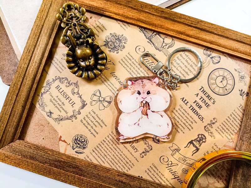 KR519可愛吊飾cute pendant_萌鼠cute mouse.A - 鑰匙圈/鑰匙包 - 塑膠 多色