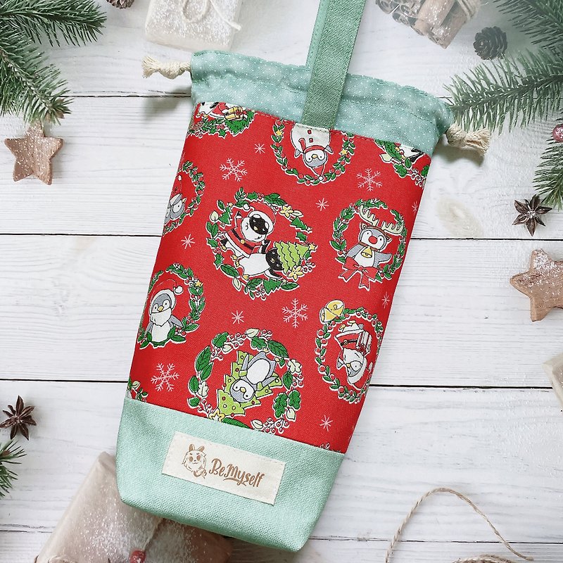 Cotton & Hemp Handbags & Totes Multicolor - Spot + pre-order Penguin Christmas party bag drink bag exchange gift