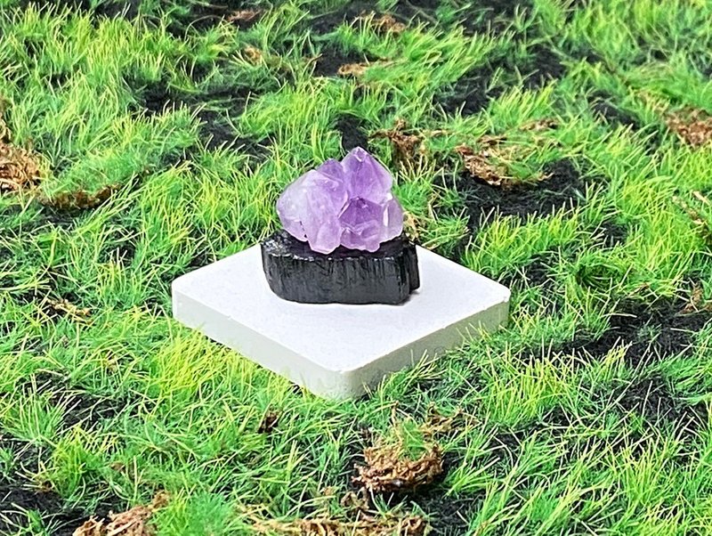 黑碧璽 紫晶骨幹 | 招財開運 避邪保平安 | 入厝 禮品 快速出貨 - 擺飾/家飾品 - 水晶 多色