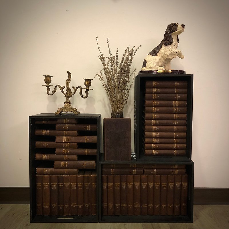 1855 年 英国出版 100 周年 ウォルター スコット記念版 48 作品の希少で完全なコレクション - 木箱 3 個付き - 本・書籍 - 紙 ブラウン