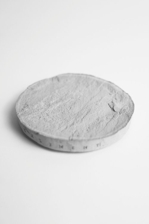 軟水泥生活實驗室 圓岩盤 | 硬派吸水皂盤、杯墊