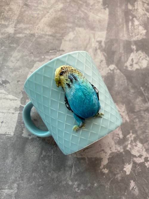 Art_Molds parrot decor 3D clay mug, pet owner present, parrot Mum gift