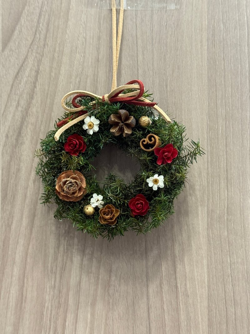 聖誕限定 永生乾燥聖誕花圈/聖誕迷你花圈/交換禮物/聖誕禮物 - 乾燥花/永生花 - 植物．花 