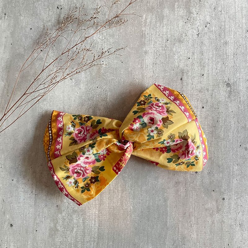 Rozen Maiden Yellow Wide Headband - ที่คาดผม - ผ้าฝ้าย/ผ้าลินิน สีเหลือง