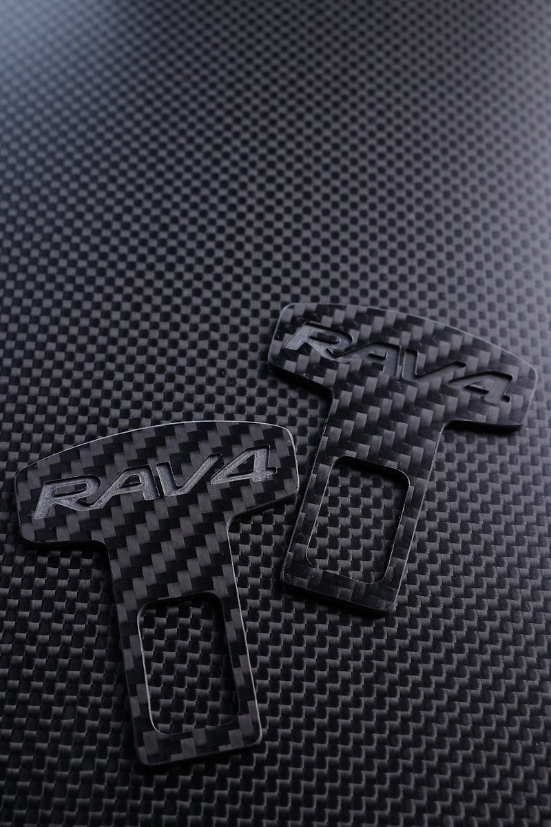 RAV4 TOYOTA專用正碳纖維安全帶扣 汽車安全帶扣 - 科技小物 - 碳纖維 