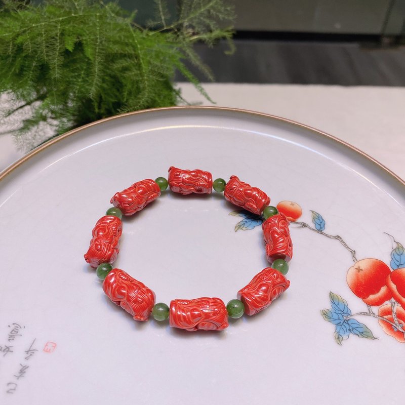 新款美貨 今年人手必備一款硃砂首飾 天然原礦帝王砂手鏈 - 手鍊/手環 - 寶石 