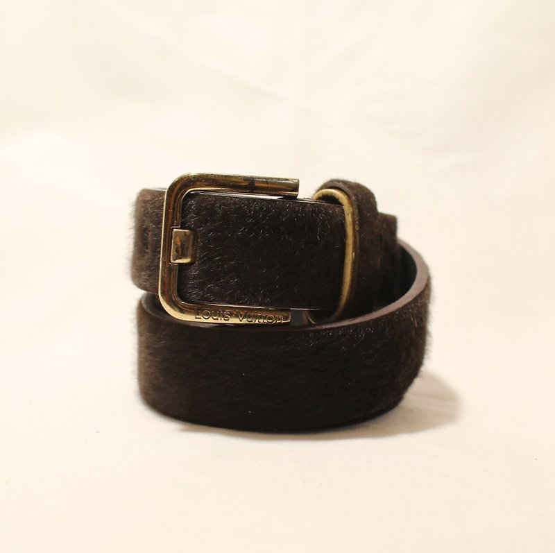 Back to Green - Belt texture fluff // vintage belt - Belts - Faux Leather 