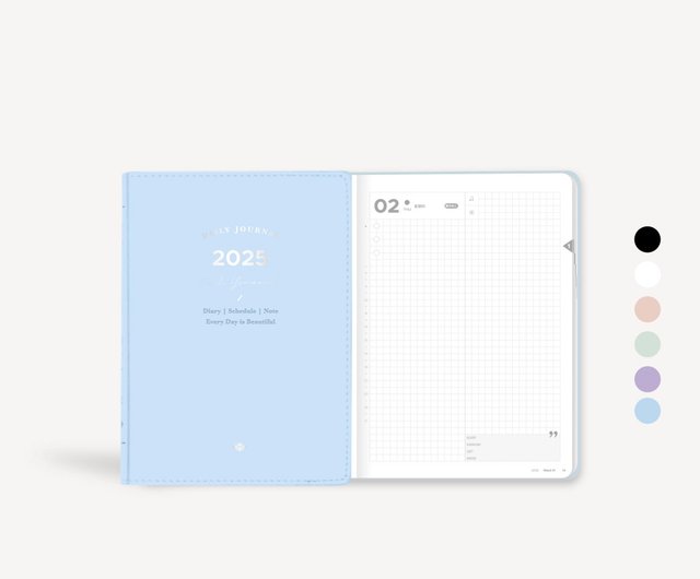 YouthWill 1日1ページ 2025年 A6 ダイアリー メモ帳 - ショップ