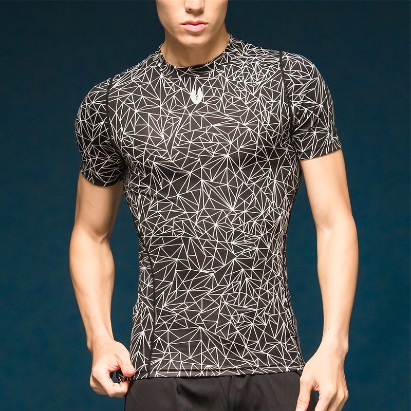 Skin Zero 1 Aeon Xpress pressure garment - Stardust son of Black Stars - เสื้อยืดผู้ชาย - เส้นใยสังเคราะห์ 