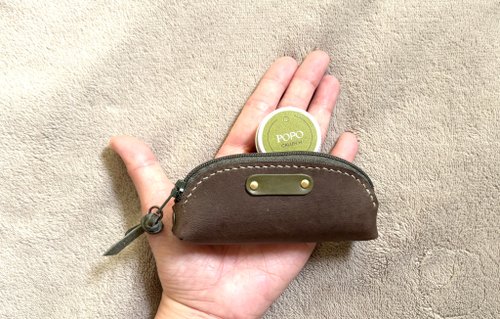 POPO黃冠綸創意皮件 POPO│掌心│復古皮革.長條立體收納包 leather