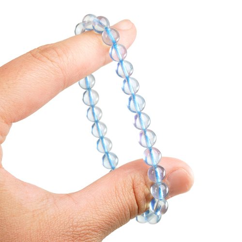 Zhengjia Jewelry] アクアマリントップ 透明 グレイシャーブルー
