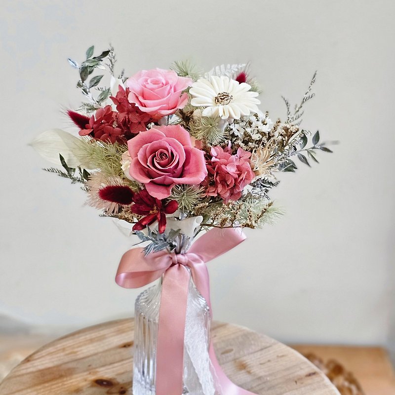 Register small bouquets of flowers, multi-color, fast shipping, in stock - ช่อดอกไม้แห้ง - พืช/ดอกไม้ หลากหลายสี
