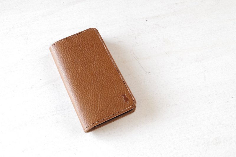 [Made to order] iPhone case camel - Phone Cases - Genuine Leather Brown