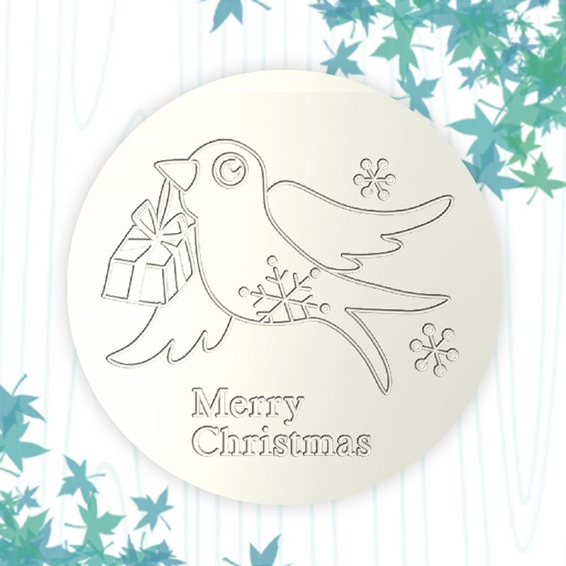 [Exchanging Gifts] Christmas Gifts Series-Diatomaceous Earth Absorbent Coaster (DIY Coloring) - ที่รองแก้ว - วัสดุอื่นๆ ขาว