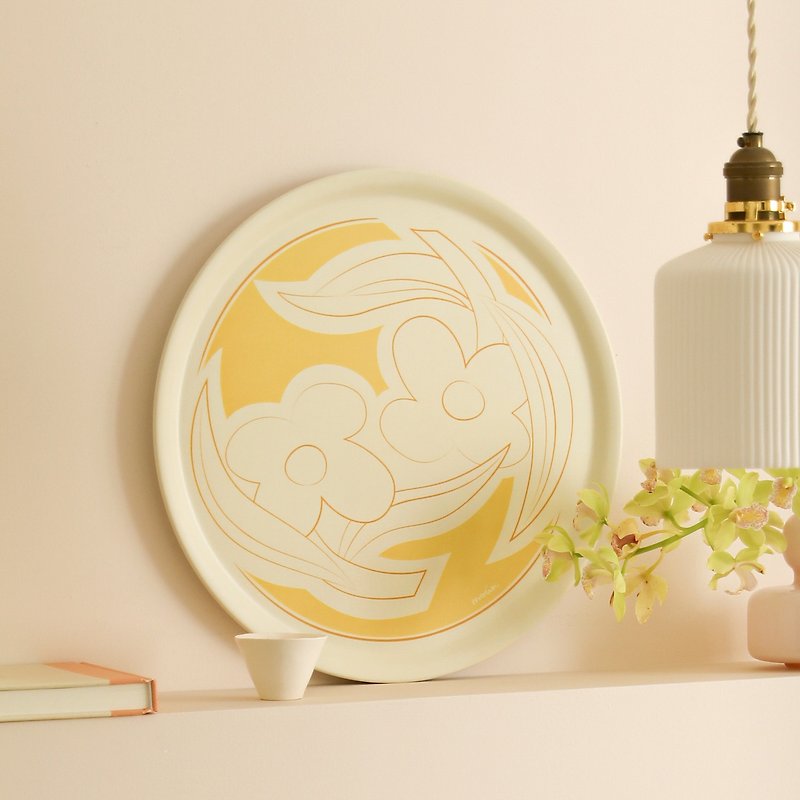 moün | The Secret Garden | Round Serving Tray Storage Tray - Serving Trays & Cutting Boards - Resin 