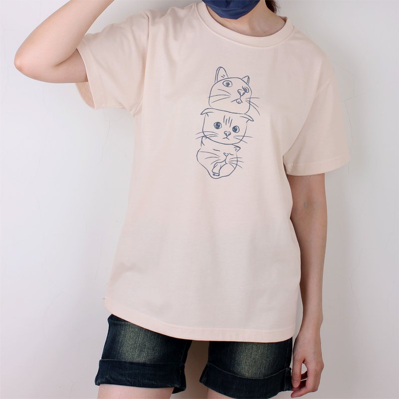 【斑貴妃】吃x萌x睡  短T/女上衣/男T恤/T-Shirt - 女 T 恤 - 棉．麻 
