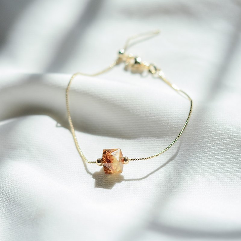 【Environmental Bracelet】Puru-Xuri Bracelet/Pure Handmade/Gift/Recommendation - สร้อยข้อมือ - พืช/ดอกไม้ สีเหลือง