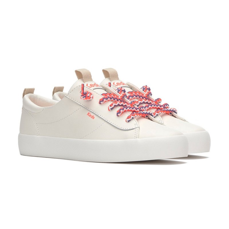 KEDS KICKBACK LEATHER ROUND LACES 質感皮革休閒鞋 WH68415 - 女休閒鞋/帆布鞋 - 真皮 