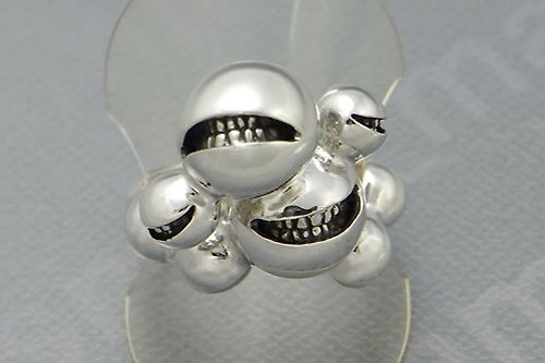smile_mammy smile ball ring_15 ( s_m-R.23) 微笑 笑 不高兴 怒 銀 環 戒指 指环 jewelry sterling silver
