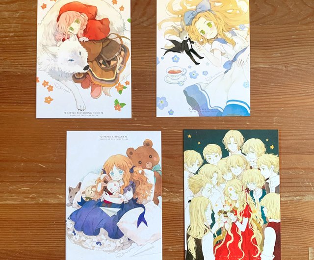 香港のイラストレーター千夜さんの童話絵本シリーズポストカード