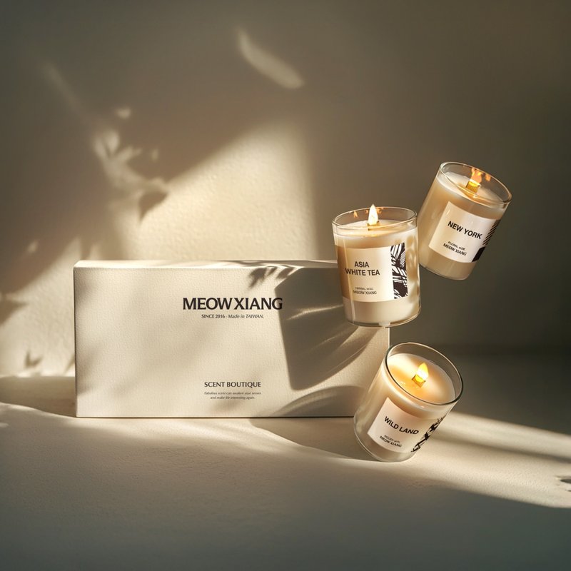 110g小蠟燭禮盒/任選三入 - 香氛蠟燭/燭台 - 蠟 白色