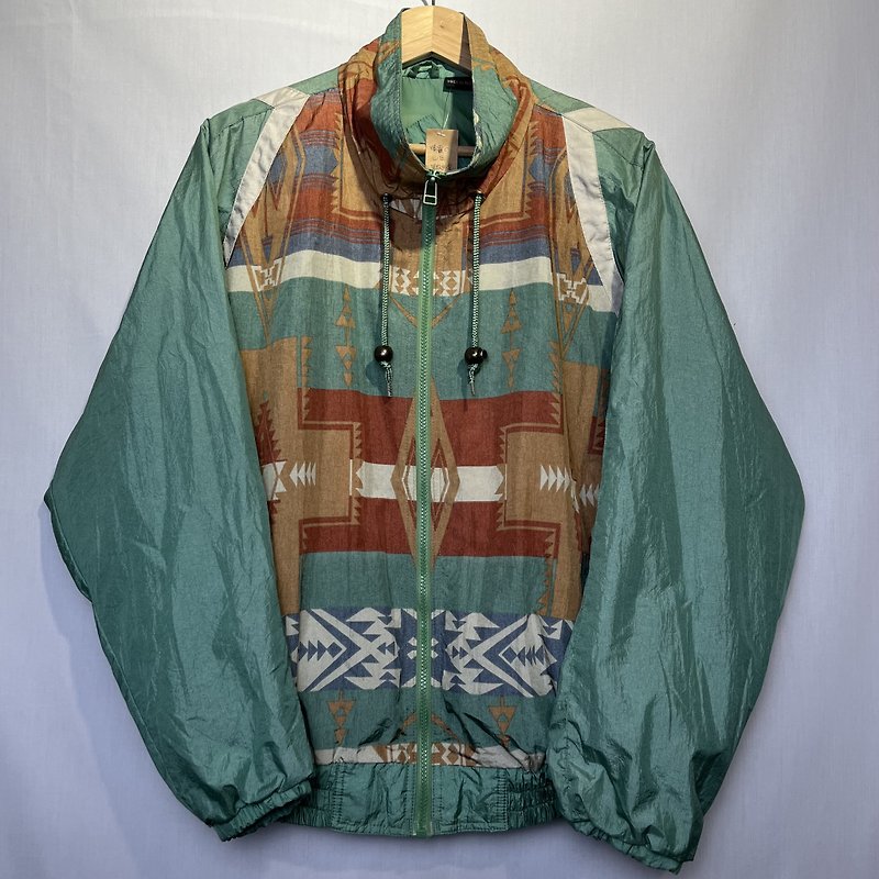 vintage 90s colorful colorblock coat - Men's Coats & Jackets - Cotton & Hemp Multicolor