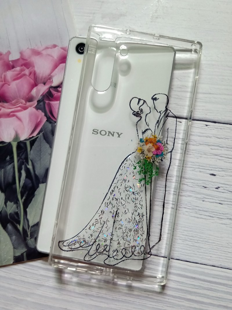 手作押花手機保護殼,Samsung Galaxy Note 10適用,幸福 - 手機殼/手機套 - 塑膠 多色