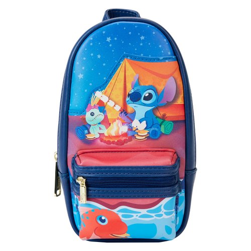 Loungefly HK 授權經銷 Loungefly 迪士尼史迪仔露營 迷你背囊筆袋