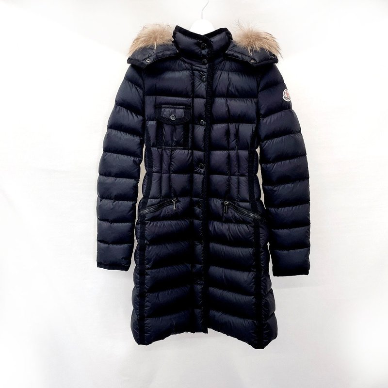 【日本直送 中古美品】モンクレール MONCLER ダウンジャケット 49900-15-53048 エルミファー ナイロン ブラック サイズ00 - 女大衣/外套 - 尼龍 黑色