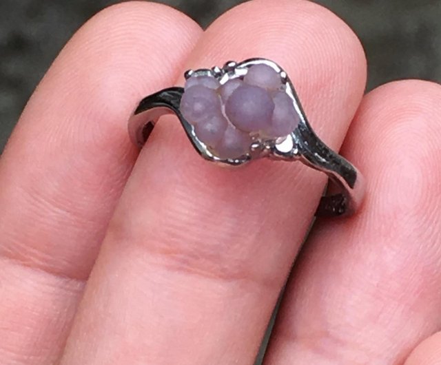 Grape agate ring sale