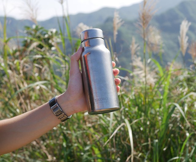 Pure titanium straw cup] 500ml thermos cup classic kangaroo bottle