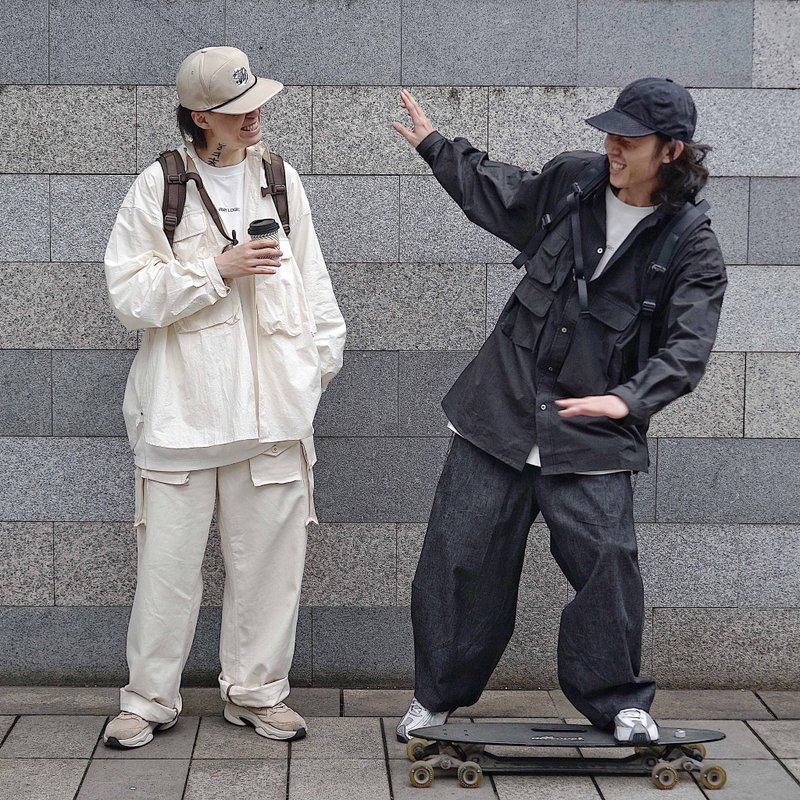 ARMY LOGIC 薄款登山工装衬衫 - 男襯衫/休閒襯衫 - 棉．麻 黑色