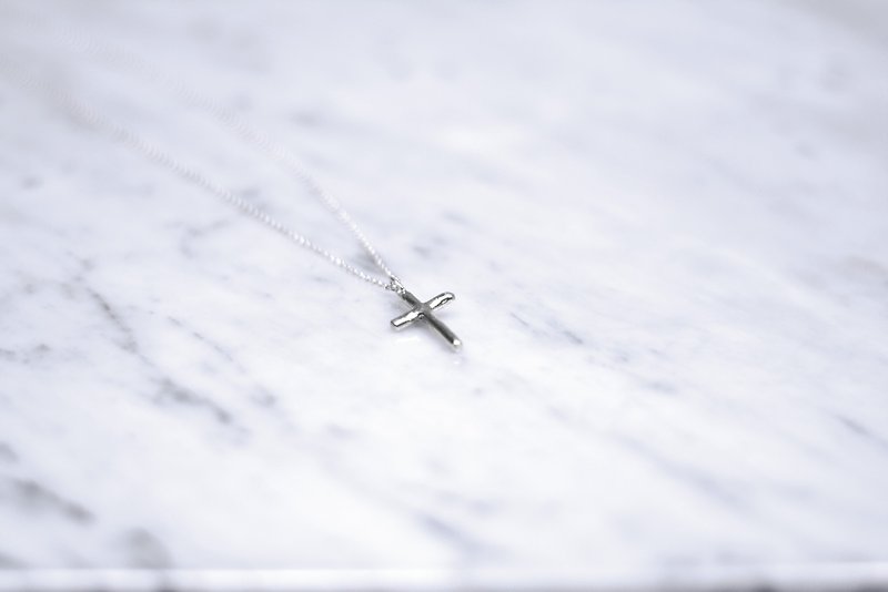Cross (large) necklace - Necklaces - Sterling Silver Silver
