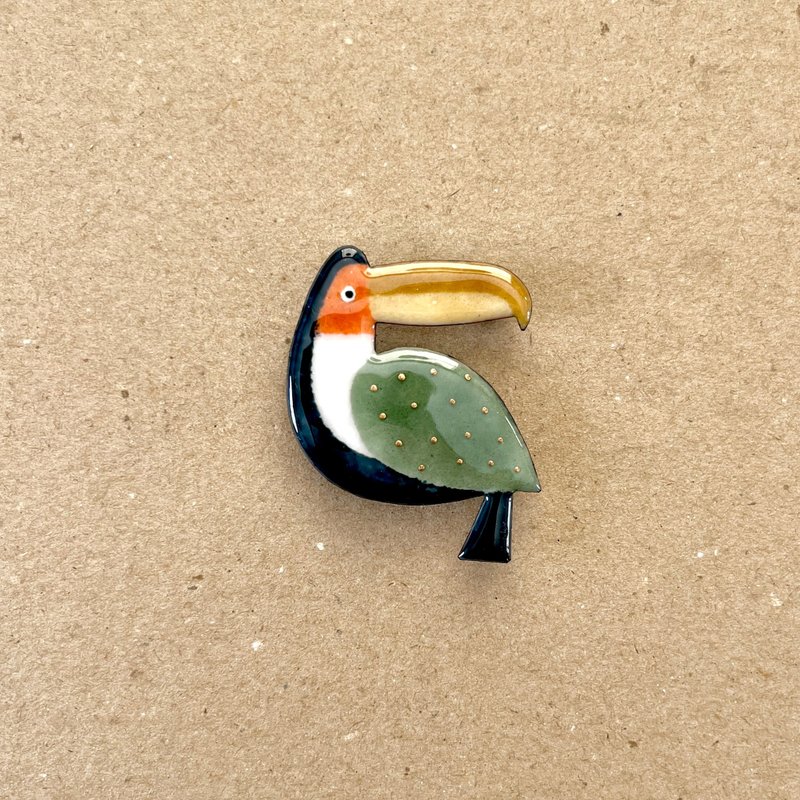 Toco Toucan - 胸針 - 其他材質 